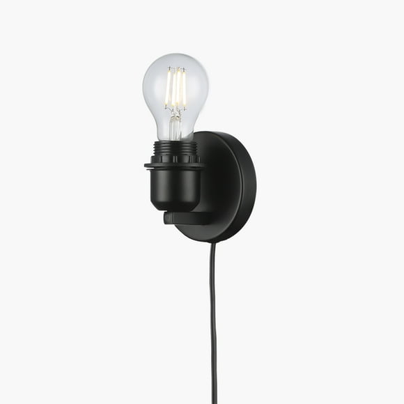 Lámpara de Pared Soquete Negro