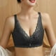thumbnail image 2 of Sujetador de encaje sin bordes para mujer, copa gruesa, pecho pequeño, ajustable, conjunto de ropa interior sexy para mujer, 2 of 5