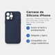 thumbnail image 3 of Carcasa Funda Silicona Azul Marino para iPhone 14 Pro Max con Interior de Microfibra, 3 of 4