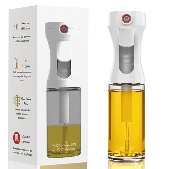 Atomizador de Aceite Ruolan de Vidrio 200ml Nebulización de 1g por Presión