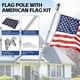 thumbnail image 2 of Kit De Asta Para Bandera De 1 5 M De Acero Inoxidable Con Bandera De 3 X 5 Pies, 2 of 7