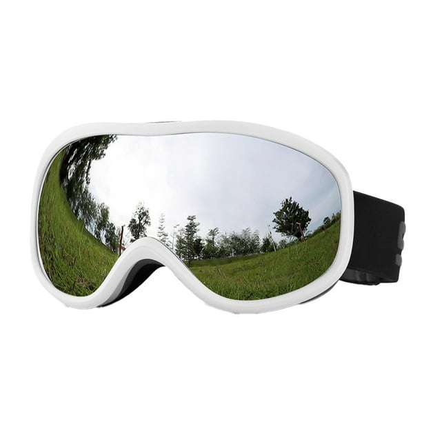 Gafas de esquí esféricas, gafas de esquí de doble capa antivaho para exteriores para hombres y mujeres.