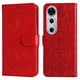 thumbnail image 5 of Funda tipo cartera FOXDOCK para Huawei Nova 12 Pro , diseño girasol en relieve, cuero PU, cierre magnético, soporte y tarjetero, 5 of 5