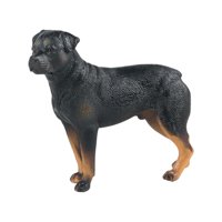 Magideal - Simulación De Estatuilla De Perro, Modelos De Estatua, Escultura, Figura De Acción Para Regalo De Cumpleaños, Juguete De Fiesta, Decoración De Pastel, Rottweiler