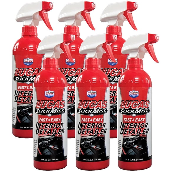 Interior Detailer Lucas Oil Slick Mist, 710 ml (paquete de 6)