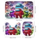 thumbnail image 3 of Among Us theme 4 piece Shower Curtain Set With Rugs Waterproof Bathroom Decor Set Includes Bath Mat U shaped Rug Toilet Lid Cover And Curtain With Hooks, 3 of 6