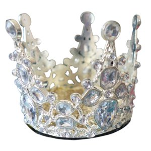 Ioensy - Accesorio De Corona Para Casco, Ajuste Bonito Para Bicicleta, Motocross, Diamantes De Imitación Blancos