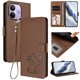 thumbnail image 2 of Funda de Gato tipo Libro para Xiaomi Redmi Note 17 Pro 5G, Marrón, 2 of 6