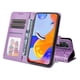 thumbnail image 5 of Funda tipo cartera FOXDOCK para Xiaomi Redmi Note 11 Pro 4G/5G , diseño girasol en relieve, cuero PU, cierre magnético, soporte y tarjetero, 5 of 5
