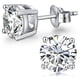 thumbnail image 1 of Aros Paris Jewelry 18k White Gold 4ct Round White Sapphire, 1 of 3