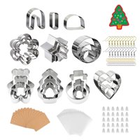 Magideal - Cortadores De Arcilla Polimérica De Material Acero Inoxidable Pendientes Accesorios De Bricolaje Con Tarjetas Para Pendientes, Ganchos Para Pendientes, Anillos