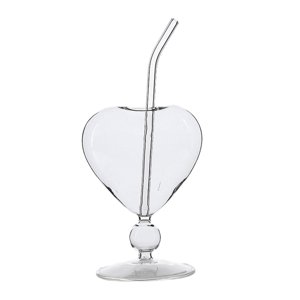 Magideal - Botella De Agua De Cristal Para Cóctel, 300Ml, Única, Encantadora, Transparente, Novedad, Cristalería Para Beber, Para Club, Vacaciones, Ktv, Cocina Y