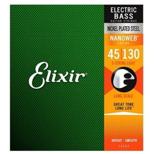 Set De 5 Cuerdas Bajo Eléctrico Elixir Acero Niquelado 45-130 14202