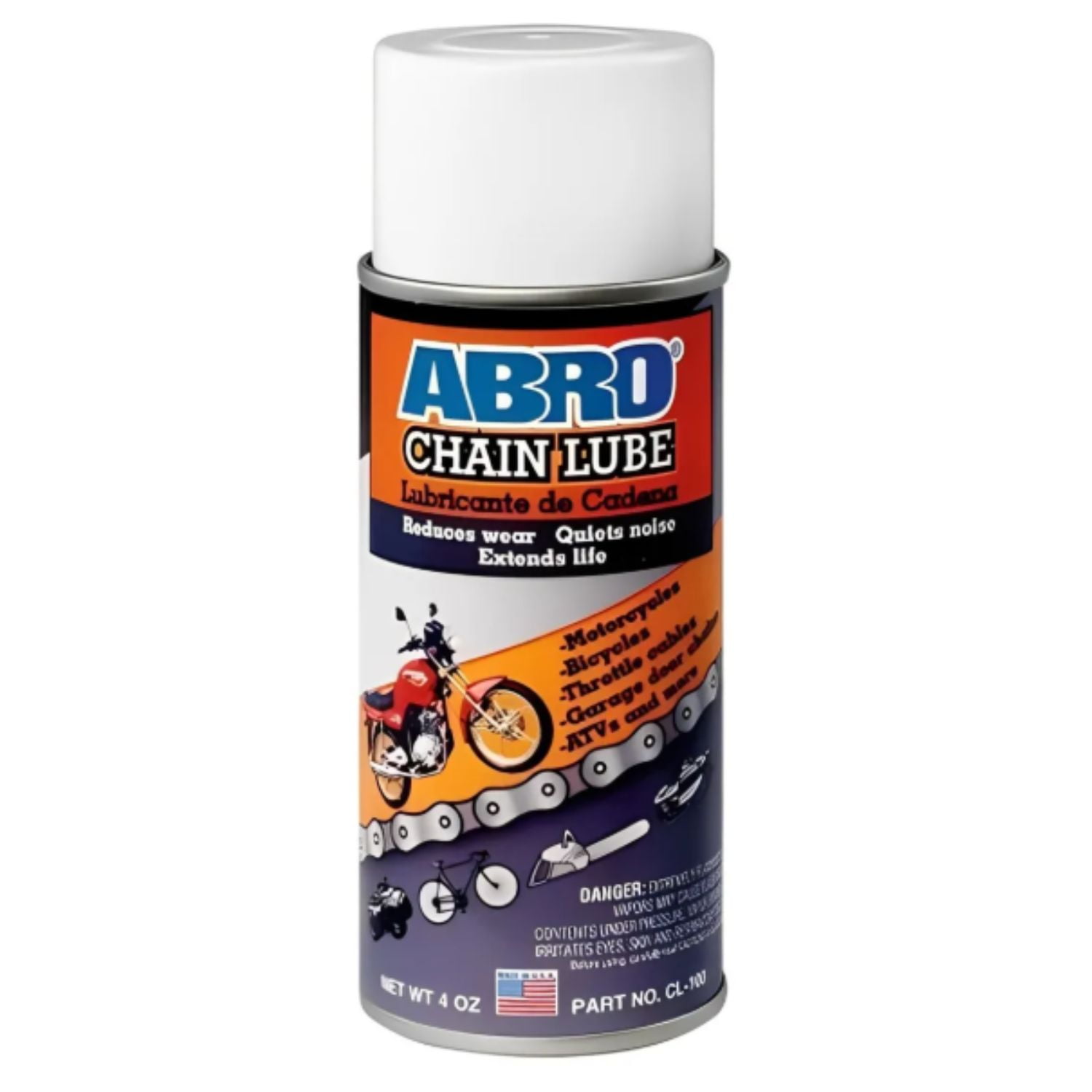Lubricante Para Cadena De Motos Y Bicicletas Marca Abro 113 Grs.