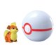 thumbnail image 1 of Poké Ball de juguete Pokémon clip and carry con figura de Growlithe, 1 of 2