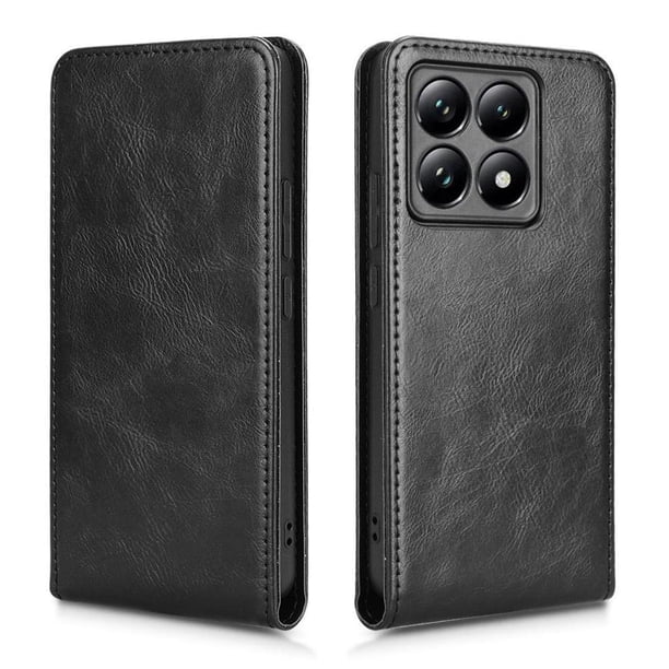 Funda tipo folio para Xiaomi 14T con soporte magnético y protección para la cámara Negro