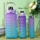 thumbnail image 4 of 3PCS Sports Water Bottle, Leak-proof Motivational Sports Water Bottle With Straw And Time Marker, Flip Top Durable, Perfect For Office, School, Gym And Workout, Outdoor Large Water Bottle, Back To Sch, 4 of 4