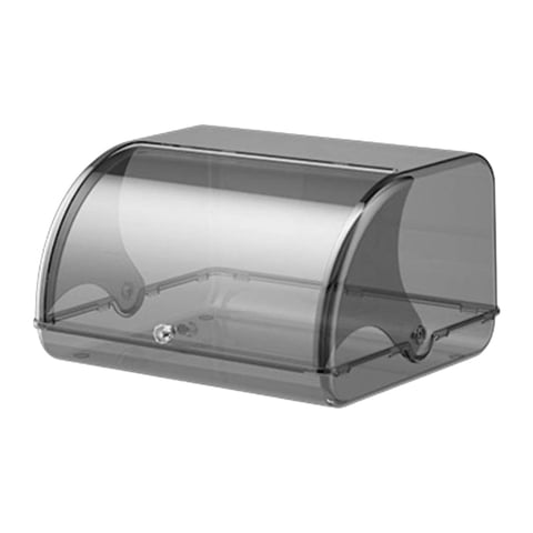 Magideal - , Soporte Para Contenedor De Pan, Almacenamiento En Mostrador, Organizador De Pan Multiusos Portátil, Para Cafetería, Artículos Diversos, P Gris Completamente Transparente