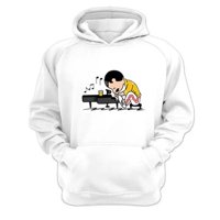 Genérico - Polerón Canguro Freddy Snoopy Blanco Talla Xl Unisex