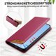 thumbnail image 3 of Funda Tipo Cartera de Cuero Sintético para Google Pixel 10A Bloqueo RFID, con Ranuras para Tarjetas y Bolsillo para Efectivo, Cierre Magnético Fuerte Rojo, 3 of 6