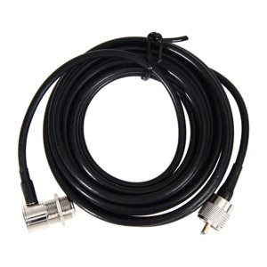 Magideal - Cable De Extensión De Antena Rg58 De 5M Para Radio De Coche, Conector De Cable Coaxial De Baja Pérdida, Cable Bidireccional Para Ft-1802 Ft-1807,