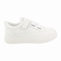 Zapatillas New Walk Brillos Plataforma Blanca