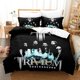 thumbnail image 1 of Trivium Rock Bedding Set Single Twin Full Queen King Size Bed Set Adult Kid Bedroom Duvetcover Sets 3D Print Anime Bed Sheet Set Bed Sheets, 1 of 5