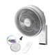 thumbnail image 1 of Ventilador de pared PELONIS de 23 cm con mando a distancia de 3 velocidades, 1 of 7