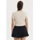 thumbnail image 3 of Polera Mujer Rib Abotonada Beige Claro, 3 of 4