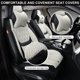 thumbnail image 2 of Fundas para asientos de coche TINRAIYANG – Juego completo de cuero negro y beige, 2 of 8