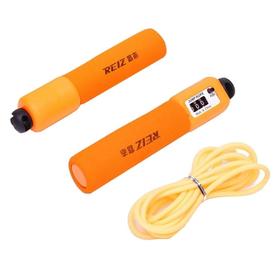 Fiocias - Cuerda De Salto De La Cuerda De Salto Ajustable Con El Contador Automático De Naranja