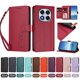 thumbnail image 4 of Funda Cartera Trébol para Xiaomi Poco X7 5G con Ranuras Tarjetas y Carga Inalámbrica Rojo, 4 of 6