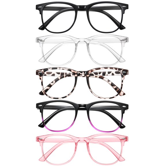 Gafas de Lectura ZEHEXA Pack de 5 con Bloqueo de Luz Azul