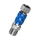 thumbnail image 5 of Accesorios De Conexión Rápida Para Aerógrafo, Conexión Macho Y Hembra, Accesorios Metálicos, Sin Válvula, Color Azul, 5 of 5