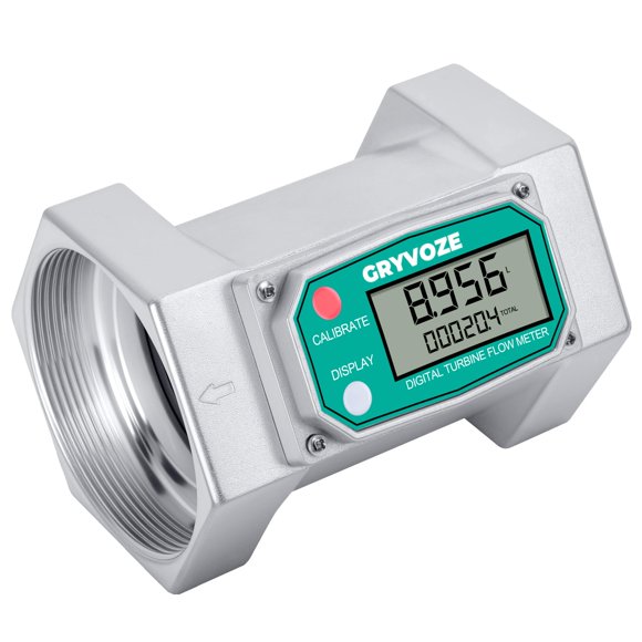 Medidor de Flujo GRYVOZE 3" Turbina 21-264 GPM LCD