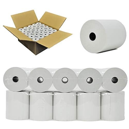 Rollos de papel térmico para caja registradora 3 1/8 x 220 pies (50 rollos)