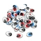 thumbnail image 2 of 60 pedazos diy ojos de dibujos animados de plástico arcilla plana mu?eca animal ojos ovales juguete mezclado, 2 of 5