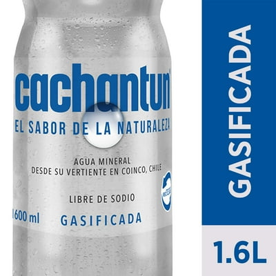 Agua Mineral Con Gas Botella 1,6 L Cachantun