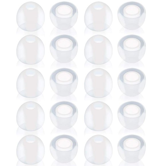 Almohadillas para auriculares BLUECELL 10 mm transparentes – 10 pares