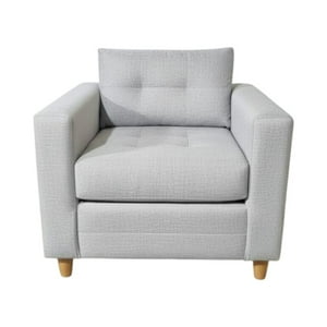 Diseños Valestrini - Poltrona Suecia Lino Gris Claro