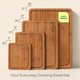 thumbnail image 2 of Juego de 4 tablas de cortar de bambú ROYAL CRAFT WOOD, 2 of 9