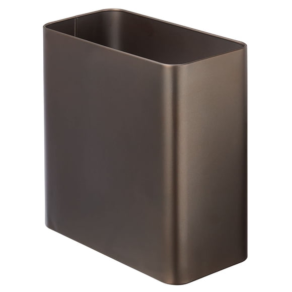 Bote de Basura mDesign Acero Inoxidable 10L Bronce