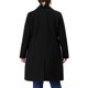 thumbnail image 3 of Abrigos largos de mujer talla grande Agnes Orinda con solapa con muescas, doble botonadura, abrigo de invierno con bolsillos 2X negro, 3 of 6