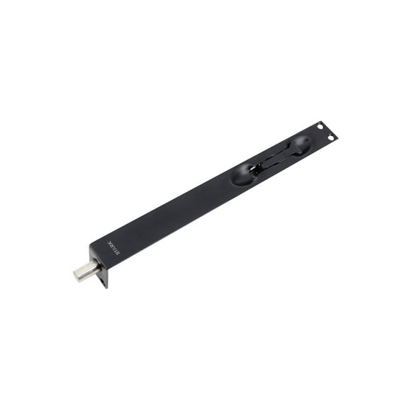 Picaporte embutido de palanca de 25x10". (Negro mate)