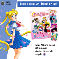 Macae - Mini Álbum Sailor Moon + Todas Sus Láminas A Pegar