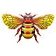 thumbnail image 2 of Arte De Pared De Abeja, Escultura De Bichos Para Sala De Estar, Artesanía De Metal, Acento Para El Hogar Al Aire Libre, 2 of 5
