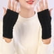thumbnail image 4 of Guantes sin dedos de punto con cable elástico y acanalado para mujer, 4 of 5