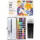 thumbnail image 1 of Set de acuarelas Grabie de 50 colores con estuche metálico y 6 pinceles, 1 of 3