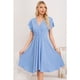 thumbnail image 1 of Vestido Midi Mujer Manga Corta Semi Formal Liso Colores 3398, 1 of 3