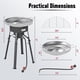 thumbnail image 4 of Comal Set Feasto 23 de acero inoxidable con quemador de paella de 54.000 BTU, 4 of 8